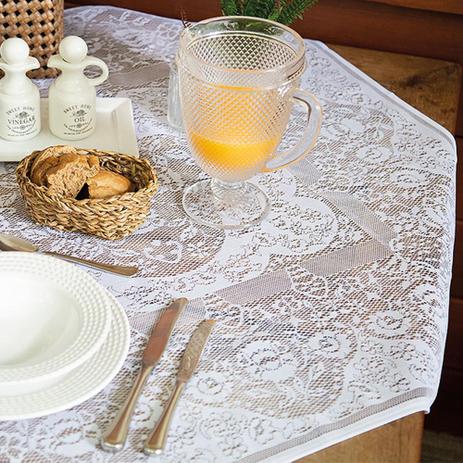 Toalha de Mesa Quadrada 4 Lugares Dinner 1,00 m x 1,00 m Branco - Lepper é boa?