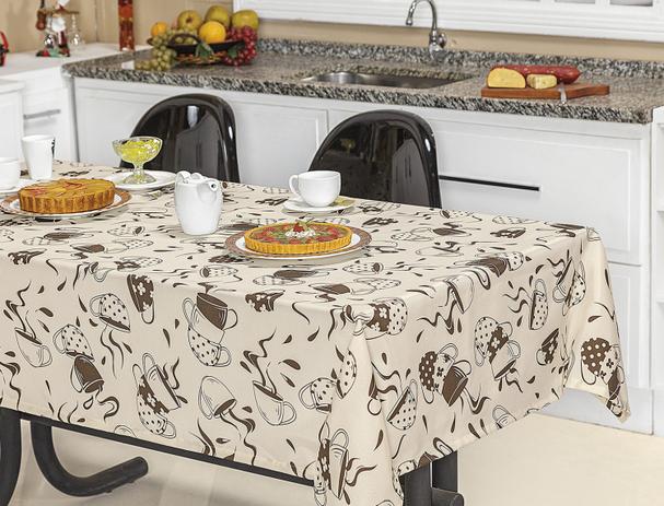 Toalha de Mesa Quadrada Vilela 1,40m x 1,40m Estampa Estampa Xícara - Vilela enxovais Menor preço em Toalha de Mesa Quadrada Vilela 1,40m x 1,40m Estampa Estampa Xícara - Vilela enxovais