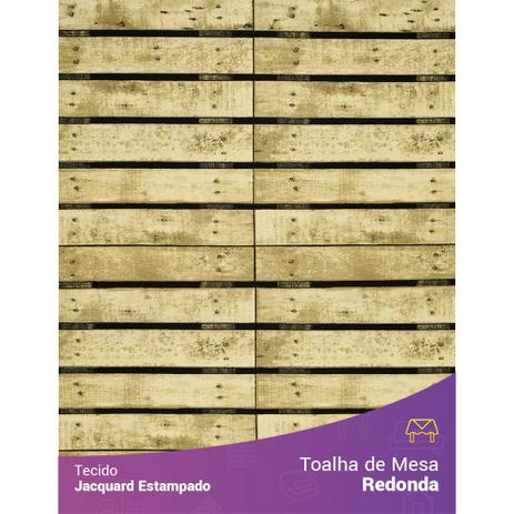 Toalha de Mesa Redonda em Tecido Jacquard Estampado Pallet Menor preço em Toalha de Mesa Redonda em Tecido Jacquard Estampado Pallet