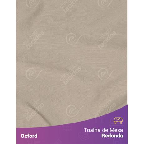 Toalha de Mesa Redonda para Buffet em Oxford Bege Areia Menor preço em Toalha de Mesa Redonda para Buffet em Oxford Bege Areia