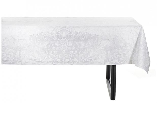 Toalha de Mesa Retangular Buddemeyer Impermeável - Branco e Cinza 160X220cm Monreale Menor preço em Toalha de Mesa Retangular Buddemeyer Impermeável - Branco e Cinza 160X220cm Monreale