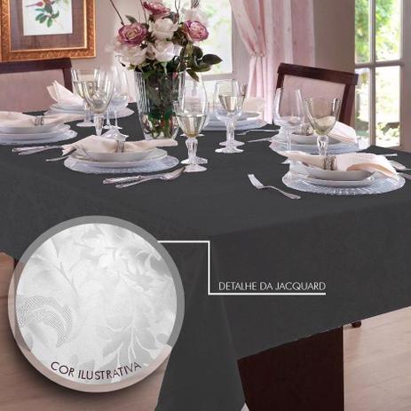 Toalha de mesa Retangular em Jacquard 8 Lugares Admirare Menor preço em Toalha de mesa Retangular em Jacquard 8 Lugares Admirare