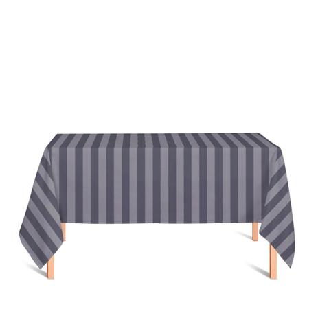 Toalha de Mesa Retangular em Tecido Jacquard Cinza Chumbo Listrado Tradicional - Jacquard Tradicional Menor preço em Toalha de Mesa Retangular em Tecido Jacquard Cinza Chumbo Listrado Tradicional - Jacquard Tradicional