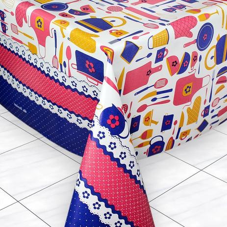 Toalha de Mesa Térmica Estampada Cozinha 2,00 x 1,40 para Mesa de 6 Lugares - Eddi cortinas Menor preço em Toalha de Mesa Térmica Estampada Cozinha 2,00 x 1,40 para Mesa de 6 Lugares - Eddi cortinas