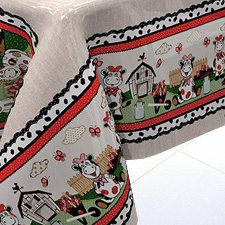 Toalha de Mesa Térmica Estampada Vaquinhas Fazenda 2,00 x 1,40 para Mesa de 6 Lugares - Eddi cortinas é boa?