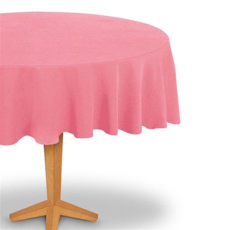 Toalha de Mesa TNT Redonda Rosa Claro Fascinação Menor preço em Toalha de Mesa TNT Redonda Rosa Claro Fascinação