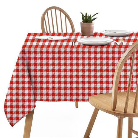 Toalha de Mesa Viena Vermelha - 140x300cm - Ecaza Menor preço em Toalha de Mesa Viena Vermelha - 140x300cm - Ecaza