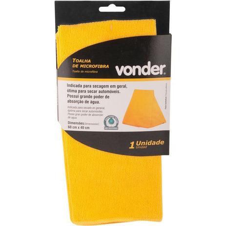 Toalha de microfibra 310 gsm, 60 cm x 40 cm VONDER Menor preço em Toalha de microfibra 310 gsm, 60 cm x 40 cm VONDER