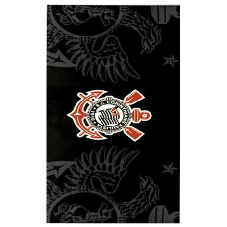 Toalha de Praia Dohler Veludo Estampado Corinthians 76cmx1,52m Preto Menor preço em Toalha de Praia Dohler Veludo Estampado Corinthians 76cmx1,52m Preto