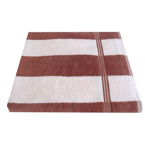 Toalha de Praia Lufamar Ipanema Felpuda Listrada 0,80cmx1,50cm Marrom Menor preço em Toalha de Praia Lufamar Ipanema Felpuda Listrada 0,80cmx1,50cm Marrom