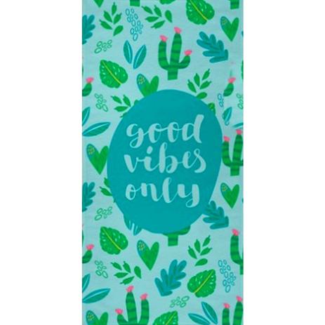Toalha de Praia PanoSul Microfibra Estampada Good Vibes 0,70cmx1,40m Verde - China Menor preço em Toalha de Praia PanoSul Microfibra Estampada Good Vibes 0,70cmx1,40m Verde - China