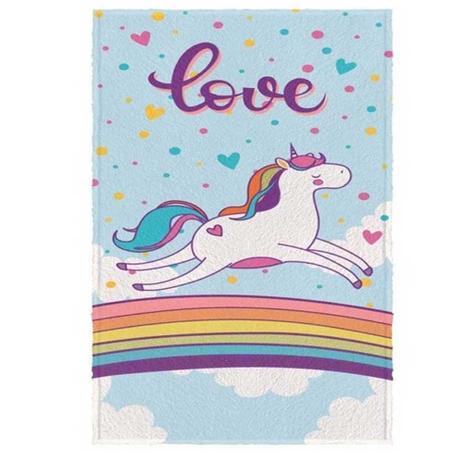 Toalha felpuda infantil menina Lepper Love Unicórnio Menor preço em Toalha felpuda infantil menina Lepper Love Unicórnio