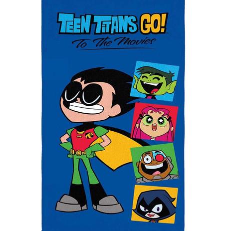 Toalha Infantil Menino Lepper Aveludada Teen Titans Go Menor preço em Toalha Infantil Menino Lepper Aveludada Teen Titans Go