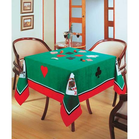 Menor preço em Toalha Para Mesa De Jogos Felpa Velour Estampado  Cartas - Döhler