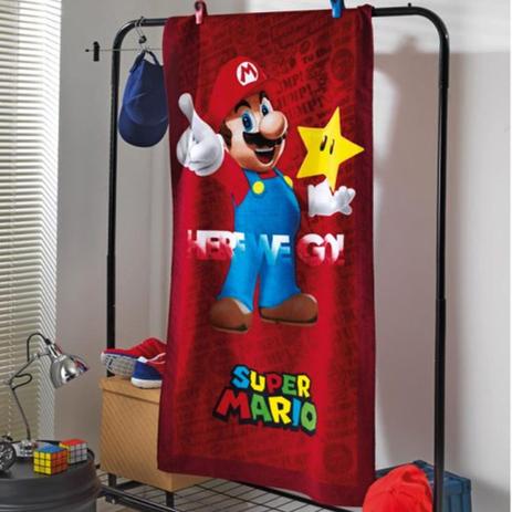 Toalha praia aveludada infantil menino Döhler baby estampado Super Mario 03 Menor preço em Toalha praia aveludada infantil menino Döhler baby estampado Super Mario 03