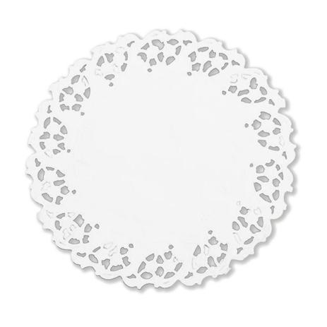 Toalha Rendada Branca Redonda Papel 11cm Mod. 110 c/24 - Mago Menor preço em Toalha Rendada Branca Redonda Papel 11cm Mod. 110 c/24 - Mago