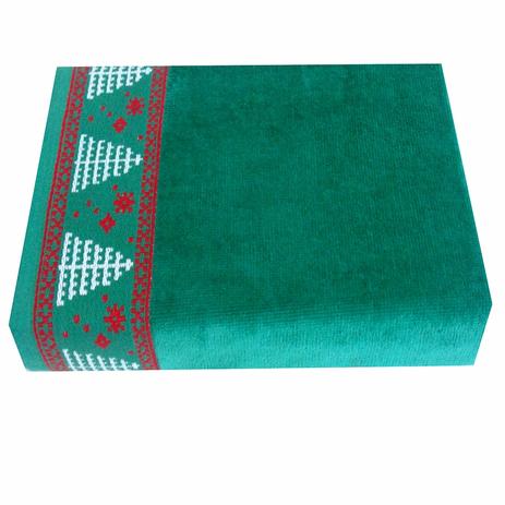 Toalha Social Bouton Veludo Barra Jacquard Arvores Natal 30x50cm Verde Menor preço em Toalha Social Bouton Veludo Barra Jacquard Arvores Natal 30x50cm Verde