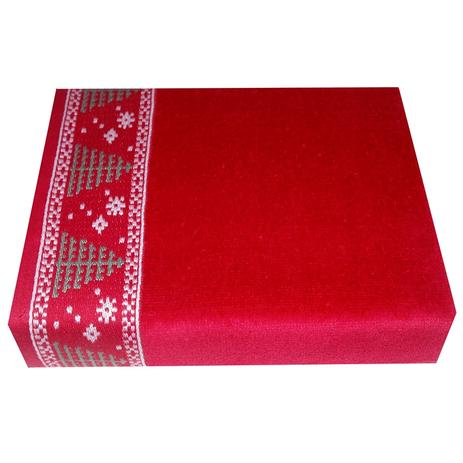 Toalha Social Bouton Veludo Barra Jacquard Arvores Natal 30x50cm Vermelha é boa?