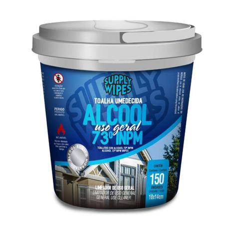 Toalha Umedecida com Álcool Supply Wipes 150 Unidades Menor preço em Toalha Umedecida com Álcool Supply Wipes 150 Unidades