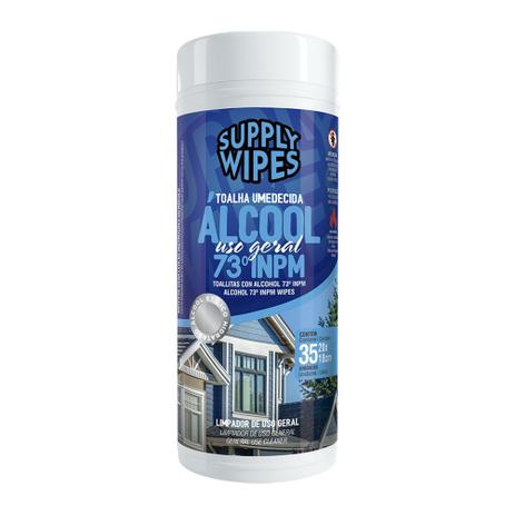 Toalha Umedecida com Álcool Supply Wipes - Supply Clean Menor preço em Toalha Umedecida com Álcool Supply Wipes - Supply Clean