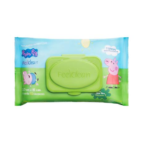 Toalha umedecida feelclean infantil peppa pig - 50 unidades é boa?