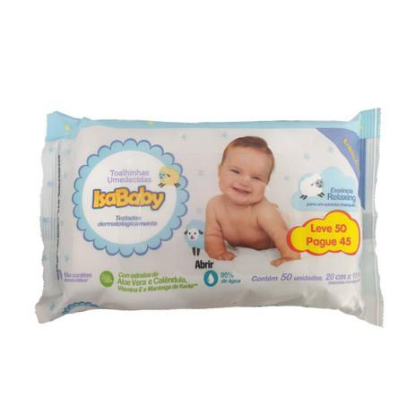 Toalha Umedecida Isababy Leve 50 Pague 45 Unidades Menor preço em Toalha Umedecida Isababy Leve 50 Pague 45 Unidades