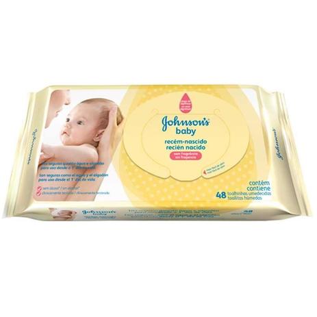 Toalha Umedecida Johnsons Baby Recém Nascidos 48 Unidades - Johnsons é boa?