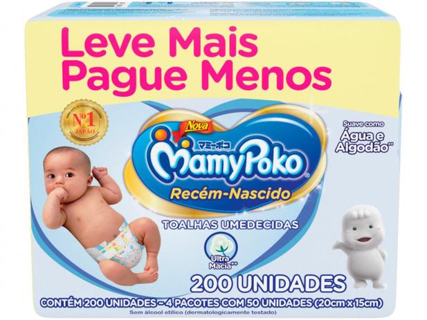 Toalha Umedecida MamyPoko Recém-Nascido - 200 Unidades Menor preço em Toalha Umedecida MamyPoko Recém-Nascido - 200 Unidades