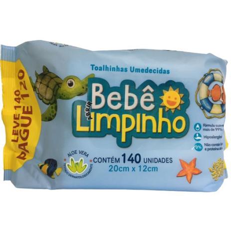 Toalhas Umedecidas BEBE LIMPINHO c/140 unidades Menor preço em Toalhas Umedecidas BEBE LIMPINHO c/140 unidades
