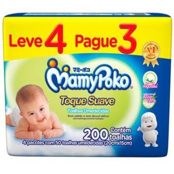 Toalhas Umedecidas MamyPoko Toque Suave - 200 Unidades Menor preço em Toalhas Umedecidas MamyPoko Toque Suave - 200 Unidades