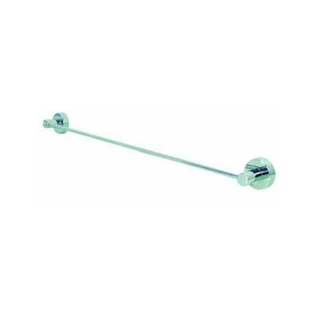 Toalheiro Barra Simples em Metal Cromado Dupla Fixação - Metalkit Menor preço em Toalheiro Barra Simples em Metal Cromado Dupla Fixação - Metalkit