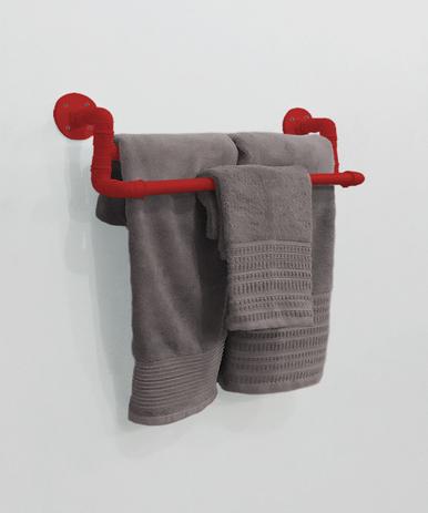 Toalheiro Duplo Suporte Porta Toalhas de Parede Acessório para Banheiro - Vermelho Laca - Formalivre Menor preço em Toalheiro Duplo Suporte Porta Toalhas de Parede Acessório para Banheiro - Vermelho Laca - Formalivre