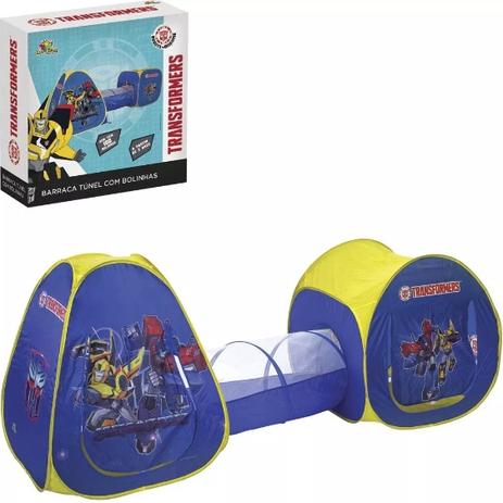 Toca Barraca 3 Em 1 Com Túnel e 100 Bolinhas Transformers - Art brink Menor preço em Toca Barraca 3 Em 1 Com Túnel e 100 Bolinhas Transformers - Art brink