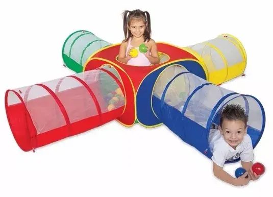 Toca Barraca Infantil 5 em 1 com Túnel e 100 Bolinhas Braskit Menor preço em Toca Barraca Infantil 5 em 1 com Túnel e 100 Bolinhas Braskit