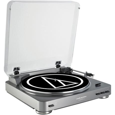 Toca Discos Audio Technica AT-LP60 USB Profissional Silver Menor preço em Toca Discos Audio Technica AT-LP60 USB Profissional Silver