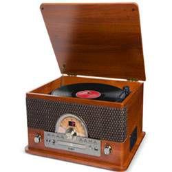 Toca discos em estilo retro, 7 em 1, com conversor digital - Íon Menor preço em Toca discos em estilo retro, 7 em 1, com conversor digital - Íon