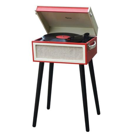 Toca Discos Raveo Arena Vermelho Bivolt 10 Watts com Entrada USB e Gravação é boa?