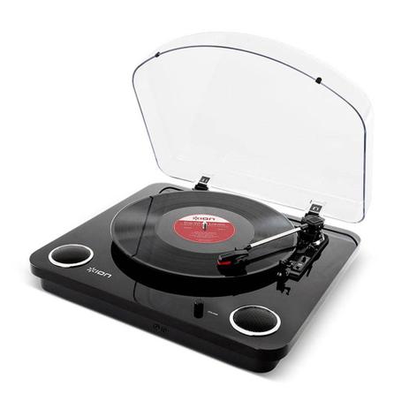 Toca Discos Vinil Ion com conversão digital MAX LP Black Menor preço em Toca Discos Vinil Ion com conversão digital MAX LP Black