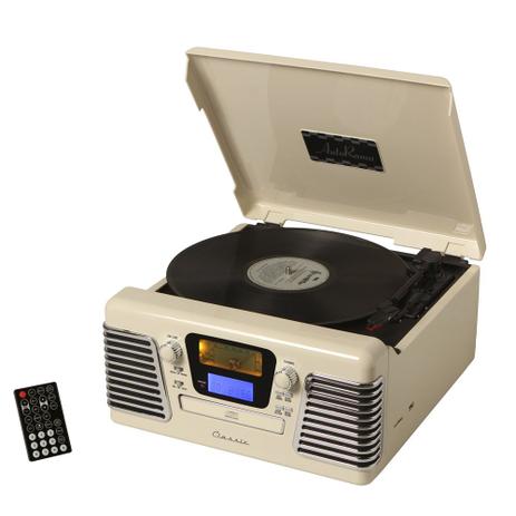 Toca-Discos Vinil Retrô Autorama Branco 35.312 - Classic é boa?