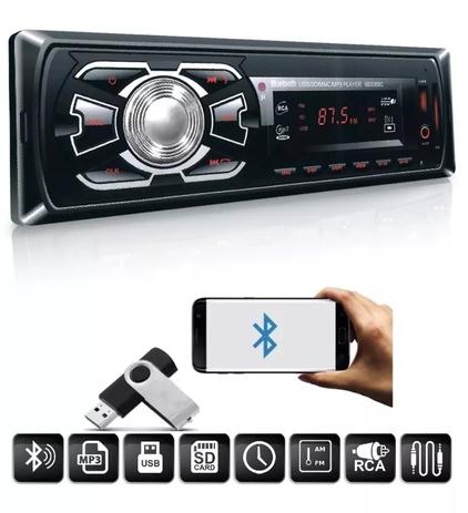 Toca Rádio Mp3 Bluetooth Automotivo Fm Usb Sd Aux + Controle - Knup Menor preço em Toca Rádio Mp3 Bluetooth Automotivo Fm Usb Sd Aux + Controle - Knup