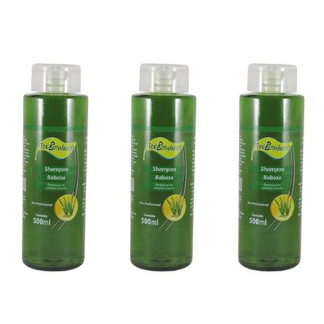 Tok Bothânico Babosa Shampoo 500ml (Kit C/03) Menor preço em Tok Bothânico Babosa Shampoo 500ml (Kit C/03)