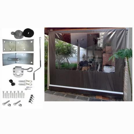 Toldo Cortina Retrátil em Alumínio completo: Várias Medidas - Alta resistência Cor Marrom Café - Nações Revenda Menor preço em Toldo Cortina Retrátil em Alumínio completo: Várias Medidas - Alta resistência Cor Marrom Café - Nações Revenda