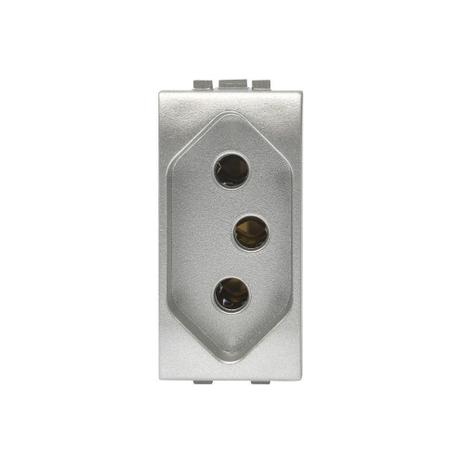 Tomada 2 Polos + Terra 20a Living Light Tech - Bticino Menor preço em Tomada 2 Polos + Terra 20a Living Light Tech - Bticino