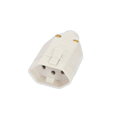 Tomada 2P+T 20A 250V Junção Fêmea Cinza Sobrepor 1728 - FAME Menor preço em Tomada 2P+T 20A 250V Junção Fêmea Cinza Sobrepor 1728 - FAME