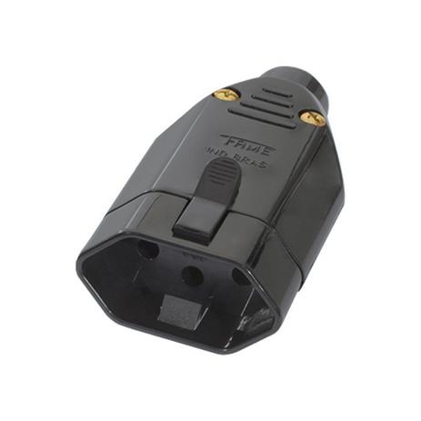Tomada 2P+ T Junção Femea 10A/250V - Fame Menor preço em Tomada 2P+ T Junção Femea 10A/250V - Fame