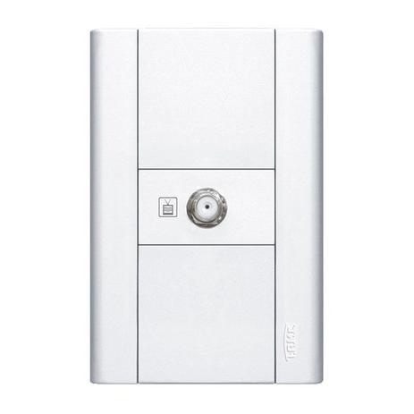 Tomada 4x2 Antena TV Coaxial Branca Modulare Fame é boa?