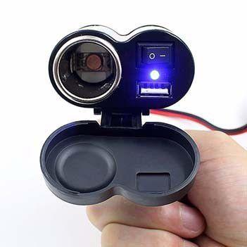 Tomada Carregador De Celular 12V E Usb 5V Para Moto Entrada Isqueiro Motocicleta Led A Prova Dgua (BSL-45765-2) - Braslu Menor preço em Tomada Carregador De Celular 12V E Usb 5V Para Moto Entrada Isqueiro Motocicleta Led A Prova Dgua (BSL-45765-2) - Braslu