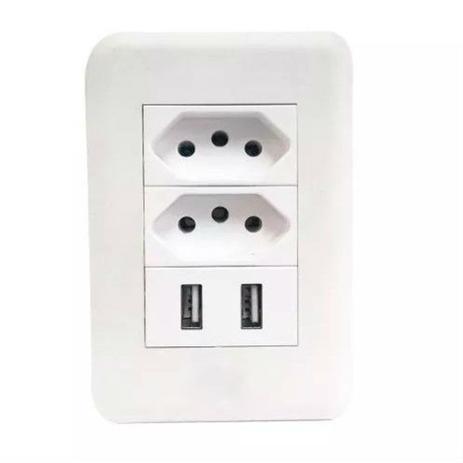 Tomada Carregador Usb De Parede Duo Celular Smartphone Espelho - tondelli Menor preço em Tomada Carregador Usb De Parede Duo Celular Smartphone Espelho - tondelli