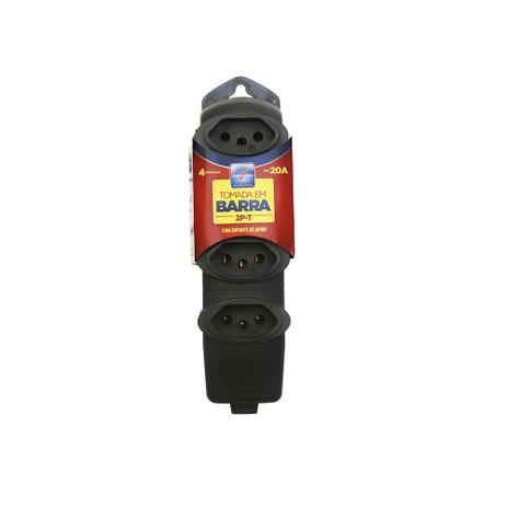 Tomada Desmontável Barra 4 Tomadas 2P+1T 10A/250V GR 1729 Daneva Menor preço em Tomada Desmontável Barra 4 Tomadas 2P+1T 10A/250V GR 1729 Daneva