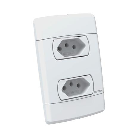 Tomada Dupla 4x2 20A Branca Neo Sottile Enerbras Menor preço em Tomada Dupla 4x2 20A Branca Neo Sottile Enerbras